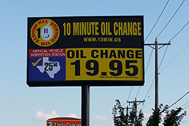 10 Minute oil change